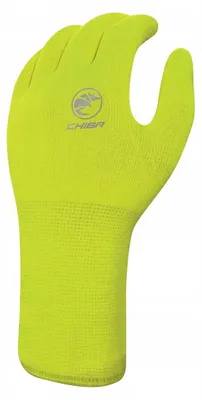 Image de Gants de vélo imperméables Chiba WATERSHIELD, couleur jaune, taille XXL