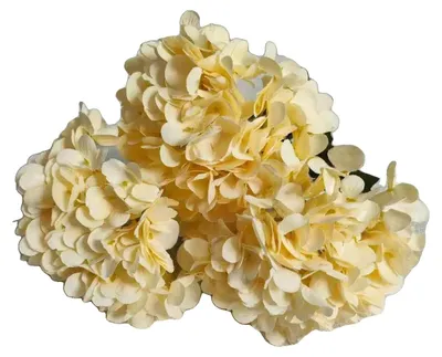 Productafbeelding van Kunstbloemen, boeket hortensia's, interieurdecoratie, champagne (3 stuks)