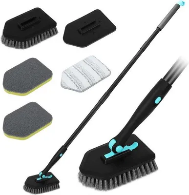 Produktbild von Famanu Schrubber Badezimmer 3-in-1 Reinigungsbürste - Schwarz