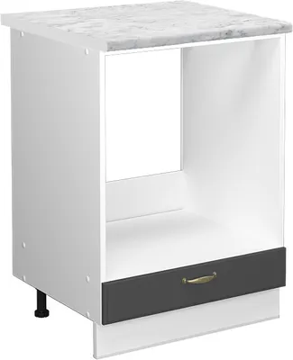 Immagine prodotto di Mobile per forno da incasso Vicco Fame-Line Antracite-oro 60 cm , PL Marmo, Model 45969