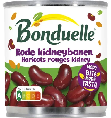 Obrázok produktu pre Červené fazule Bonduelle 160 g – vysoký obsah bielkovín, bezlepkové, vegánske, predvarené