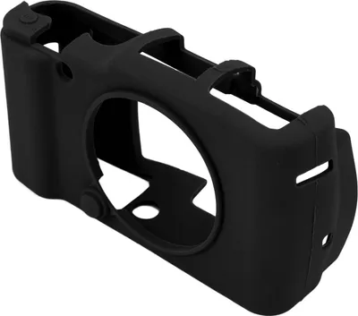 Produktbild von Silikon-Kamera-Schutzhülle, weiche, strukturierte Oberflächen, abnehmbare Abdeckung für Fuji XM1, Schwarz