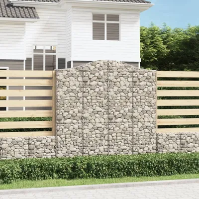 Immagine prodotto di The Living Store Gabbione ad arco alto 200x30x200/220 cm Ferro zincato