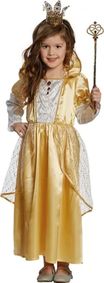 Produktbild von Goldene Märchenkönigin Kindergröße: 104