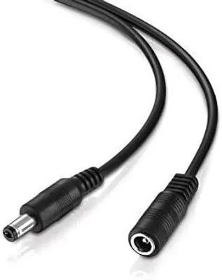 Produktbild von Adaptare 95016 Verlängerungskabel mit DC-Stecker – 5 Meter – Anschlussbuchse 5,5 x 2,1 mm