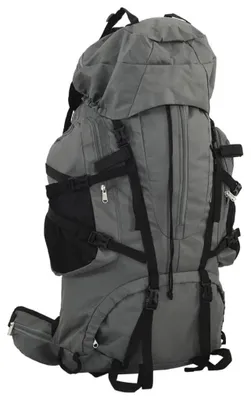 Obrázek produktu pro Turistický batoh 60 l – trekový batoh – odolná plátěná tkanina – nastavitelné popruhy – mnoho přihrádek – na cestování a horolezectví – armádní zelená