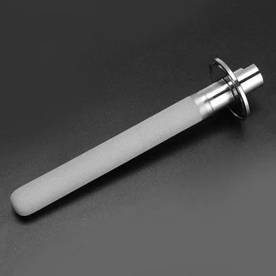 Productafbeelding van 6-inch roestvrijstalen koolzuursteen van SS316 - met G1/4in NPT-schroefdraad voor de gasinlaat, geschikt voor thuisbrouwen van bier.