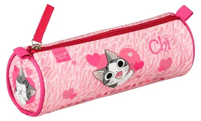 Productafbeelding van Quo Vadis - Pennenetui, rond, Chi – Meerdere kleuren – 23 x 8 x 8 cm – Stof (polyester)