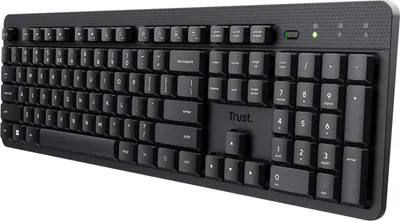 Image de Trust Ody II, Taille complète (100%), Sans fil, RF Wireless, Membrane Key Switch, QWERTY, Noir