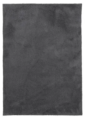 Produktbild von Hochflorteppich Silky Grau Flauschig weicher Langflor Shaggy Teppich 160x230 cm für Wohnzimmer, Schlafzimmer & Kinderzimmer