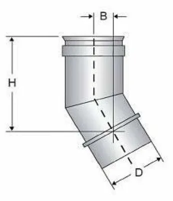 Produktbild von Edelstahl-Monorohr, AISI 316, gebogen 30, Durchmesser 180, 316L