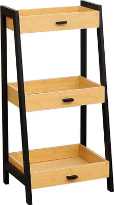 Produktbild von Badregal Ellen aus Bambus mit 3 Ablagen, 45 cm breit, 35 cm tief, 90 cm hoch