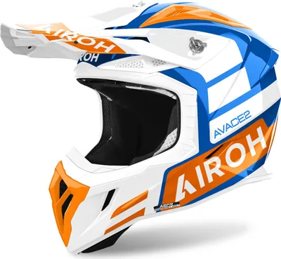 Produktbild von Airoh Aviator Ace 2 Sake Motocross Helm, weiß/blau/orange, S (55/56)