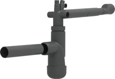Produktbild von Blanco Raumsparsiphon SPACE-SAVING schwarz 203333