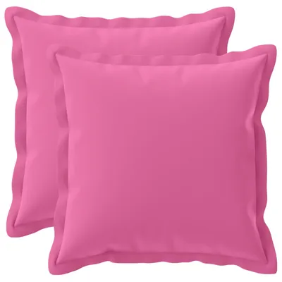 Immagine prodotto di vidaXL, 2 federe per cuscini, HOUTEN, rosa, 40 x 40 cm, poliestere