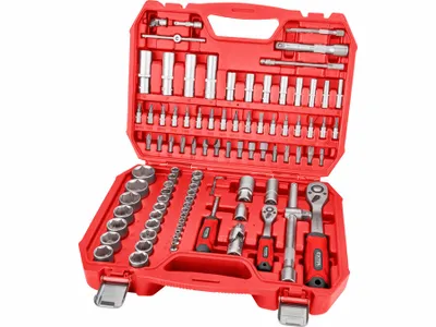 Produktbild von Extol Premium 8818337 Set mit 94 Teilen 1/4 und 1/2 CrV