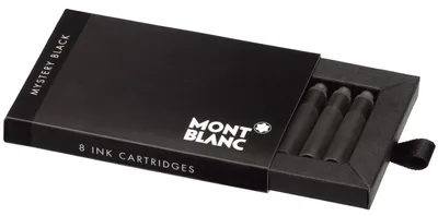 Produktbild von Montblanc U0105191, Schwarz, Schwarz, Weiß, Füllfederhalter, 8 Stück(e), Box
