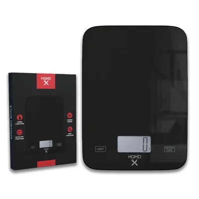 Produktbild von HGMD Digitale Küchenwaage - bis zu 5kg - Glaswaage - inklusive Batterie