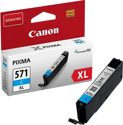 Image de Cartouche d'impression Canon CLI-571 XL C cyan