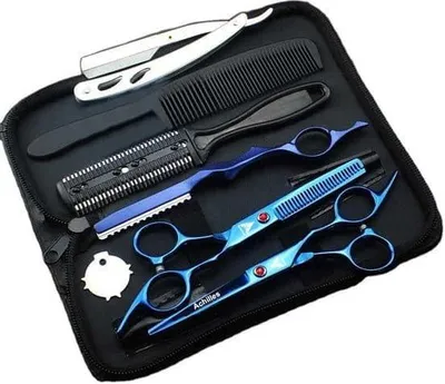 Imagen del producto de Juego de tijeras de peluquería, 6 pulgadas, acero, diseño clásico, tijeras para cortar el cabello para salones de belleza