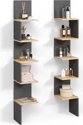 Produktbild von Eckregal Livinity Vesuvio Anthrazit 28 x 175.4 cm 2er Set, Model 59011