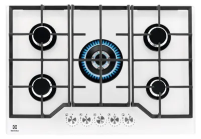Immagine prodotto di Electrolux KGG75362W piano cottura Bianco Da incasso 75 cm Gas 5 Fornelli