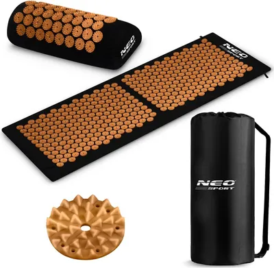 Zdjęcie produktu dla Mata do akupresury z kolcami Neo-Sport NS-901 czarno-złota