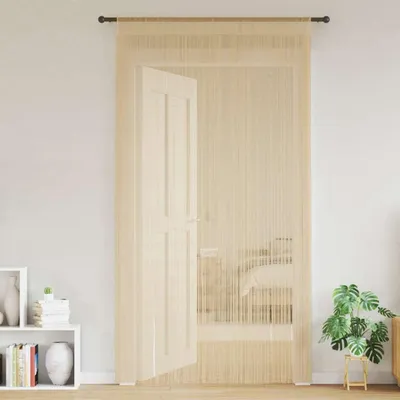 Obrázek produktu pro vidaXL Provázkové záclony 2 ks 140 x 250 cm Béžová