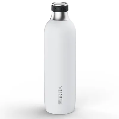 Produktbild von Brita sodaTRIO Edelstahlflasche weiß groß