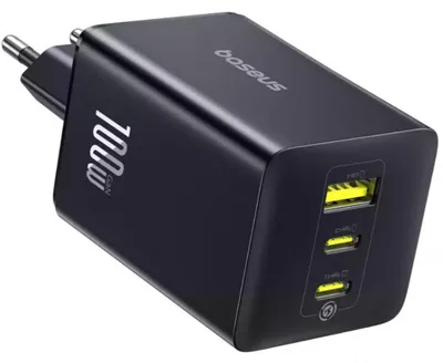 Zdjęcie produktu dla Ładowarka Sieciowa Baseus Enerfill Fe11 100W 2 X Usb-C + Usb-A - Czarna