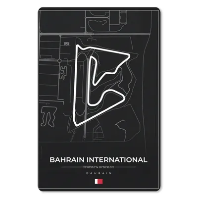 Obrázek produktu pro Podložka pod myš - Formule 1 - Závodní dráha - Bahrain International Circuit - Bahrajn - Okruh - Černá barva - 40x60cm - Podložka pod myš