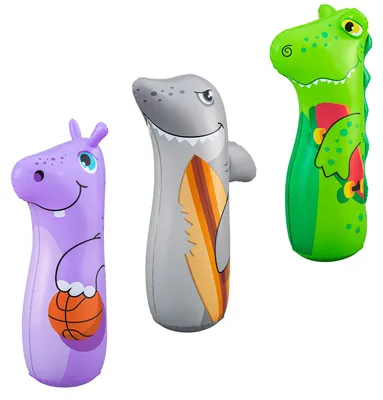 Produktbild von Bestway® Bop Bags™ Spiel-Schlagsack Zootiere 89 cm, sortiert