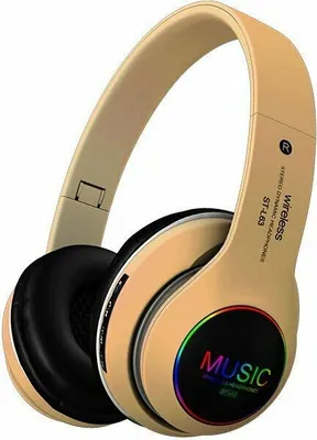 Obrázek produktu pro Bezdrátová sluchátka Bluetooth 5.0 Skládací sluchátka Sluchátka s potlačením šumu Sportovní sluchátka Golden