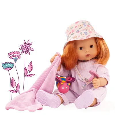 Produktbild von Götz Maxy Aquini, Mädchen BliBlaBlume, rote Haare, verschlafene Augen, 42 cm