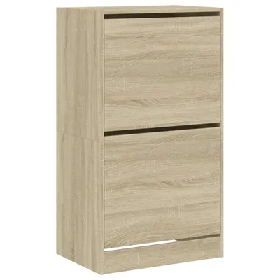Immagine prodotto di vidaXL Scarpiera a 2 ante in rovere Sonoma 60x42x108 cm