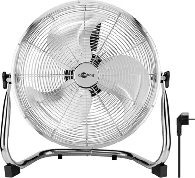 Obrázok produktu pre Goobay 39510 16'' retro podlahový ventilátor, chróm - poskytuje príjemné osvieženie počas horúcich dní
