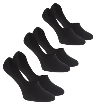 Productafbeelding van Martes Essential - "Footis" onzichtbare sokken voor heren (3-pack), model IG5733 (maat 39,5 EU - 42 EU), kleur zwart