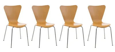 Produktbild von 4er Set Besucherstuhl HLO-CP3 natura