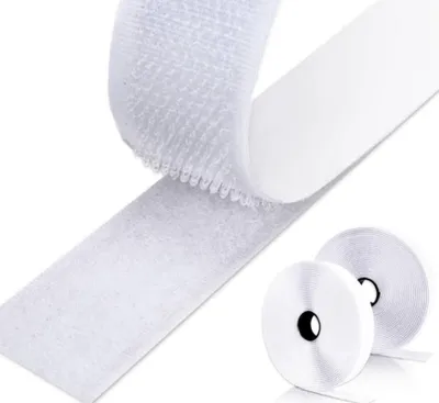 Zdjęcie produktu dla Dwustronna taśma samoprzylepna z rzepem [10 metrów x 20 mm] do mocowania