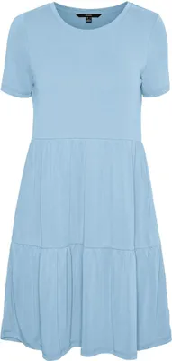 Produktbild von VERO MODA Kurzes Blusenkleid Lockeres Kurzarm Tunika Mini Dress VMFILLI Größe: XS
