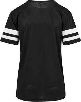 Image de Build Your Brand BY033 | Mesh Stripe Femmes - Couleur : Noir/Blanc - Taille : XL
