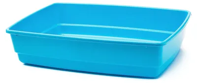 Image de ZAMIBO, litière pour chat, 55 x 36,5 x 12 cm, 22 litres, bleue