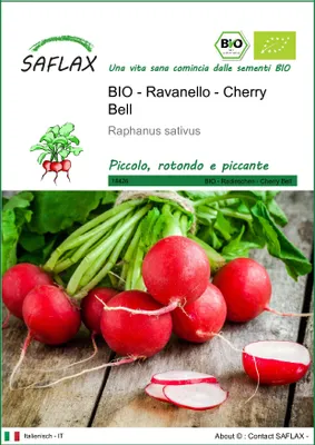Immagine prodotto di SAFLAX -- Ravanello - Cherry Bell - 100 semi - Raphanus