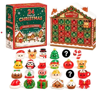 Productafbeelding van Squishy Adventskalender 2026 Dumpling Kerstkalender 24 Dagen C08 Cc08 Universele Maat