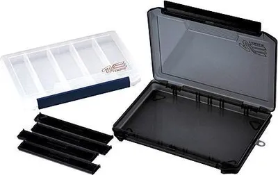Produktbild von Sortierbox VS-3020NSM, Rauchfarben, 255x190x28mm, modulare Fächer, rutschfest, Einhandbedienung