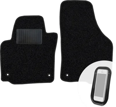 Immagine prodotto di moto-MOLTICO tappetini anteriori auto velours tappetini auto nero set tappetini 2 pezzi adatto per Skoda Yeti dal 2009