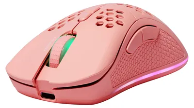 Image de Deltaco Gaming Maus wireless, RGB, pink