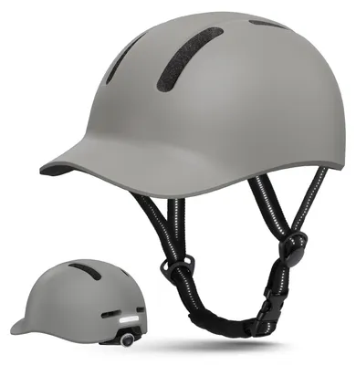 Produktbild von Fahrradhelm, Urban Commuter, grau XL 58-62 cm, verstellbar, für Radfahren