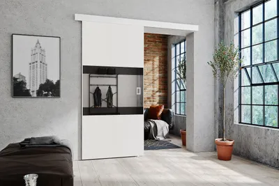 Produktbild von KIER FURNITURE Schiebetüren LUMBA - 106x205x1,6 cm - Weiß