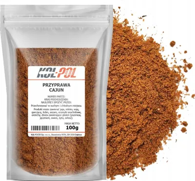 Zdjęcie produktu dla PRZYPRAWA CAJUN 100g Pikantna Aromatyczna mieszanka ziół do grilla Kol-Pol